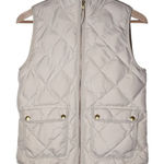 J.Crew Quilted Puffer Vest Womens XS Quiet Luxury Preppy Elevated Ski Gold Photo 0