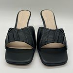 Journee Collection Heels Womens 9 Black Genuine Leather Juliette Sandals NEW Photo 3