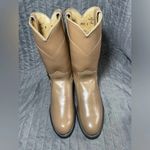 Justin Boots Justin Womens Diamond J Vintage Cowboy Cowgirl boots - Beige size 5.5 B Photo 1