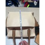 Reed Tote/Shoulder Color Block Faux Leather with small Organizer Bag Black Photo 4