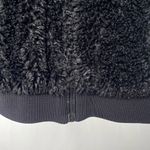 ZARA  Cropped Teddy Full Zip Jacket‎ in Black Size Large Photo 2