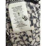 Daisy Fuentes  Black White VNeck Short Sleeve Dress Size Large Spackle Print Photo 6