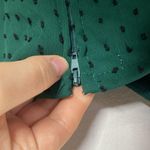 Francesca's Francesca’s Mi Ami Hunter Green Clip dot tiered ruffled dress size M Photo 8