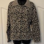 Rachel Zoe  Leopard Print Peacoat Jacket Women Size Medium Photo 0