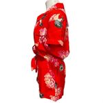 Victoria's Secret  ROMPER JUMPSUIT PAJAMAS RED FLORAL PRINT Size M NWOT Photo 3