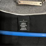 White House | Black Market  Ruffle Front Single Button Blazer‎ Jacket Size 6 Gray Photo 3