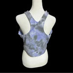 Athleta ‎ Crop Tank Top 1X Blue Gray Stretch Gym Support Plus Size Workout Active Photo 7