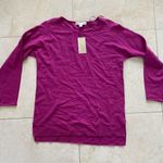 Michael Kors NWT $90 Deep Fuchsia Basics Sweater Photo 0