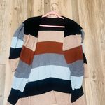 Boutique BABE STRIPED KNIT CARDIGAN size small Photo 3
