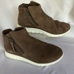 Vionic  Dylan Suede Bootie, Tan, Size 6 Photo 0