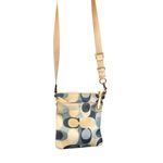 Coach Crossbody Purse No. L0767-41226 Cream Blue Tan Pattern Vintage Y2K Photo 2