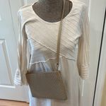 Orvis  Cream crew neck 3/4 sleeve textured detail 
Cotton dress Photo 2