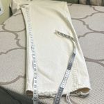 BDG  Tapered Baggy High Rise Cream Distressed Jeans, size 31 Photo 7