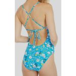 J.Crew NWT  Eco Aloha Lace Back Tank One Piece Bathing Swim Suit Women's Size 14 Photo 1