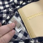 J. Crew Women's Navy Blue & White Gingham Bikini Size Small Top Large Bottoms Photo 5