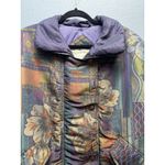 Vintage Innovations by IZZI Puffer Jacket Oversized Size Small Floral Multicolor Photo 1