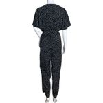 Suki So Jumpsuit Womens Medium Black White Polka Dot Retro Feminine Preppy‎ Boho Photo 2