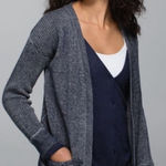 Lululemon  Navy Blue Vestigan Boolux Cardigan Size 8 Photo 0