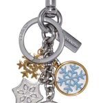 Coach NWT  Snowflake Cluster Bag Charm - Silver Multi Photo 0
