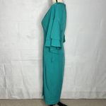 Lavish Lice Lavish Alice Size 6 Teal Deep V-Neck Butterfly Sleeve Sheath Dress NWT Lined Photo 4