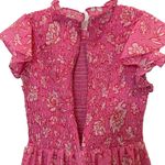 J.Marie The Rosie Ruched Smocked Mini Dress Pink Size XS Photo 7