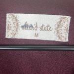 Altar'd State Floral Mini Dress Womens M Maroon V-Neck Chiffon Boho Fall Earthy Photo 4