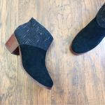 Toms  • Leila booties ankle boots black suede grey dotted wool heeled round toe Photo 2