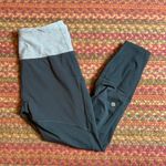 Lululemon RETRO GREY THIGH POCKET YOGA ZIPPER DETAIL LEGGINGS LOW RISE Photo 1
