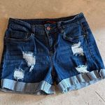 Dollhouse Blue Distressed Jean Shorts Photo 0
