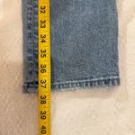 AE77 Blue Straight Leg Jeans with Trendy Distressing Size 2 Photo 5