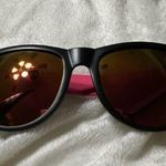 PINK - Victoria's Secret VICTORIA’S Secret PINK Spring Break Plastic Frame Pink Yellow Mirror Sunglasses Photo 2