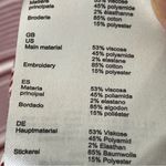 Maje Stripe Embroidered Top Women’s Size Large Red White Floral Heart Tee Photo 5