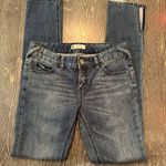 Free People  Women's Distressed Straight Leg Jeans Blue Size 26 Zip Fly Denim Photo 4