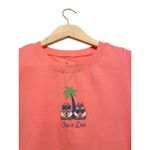 Disney Chip And Dale Sleeveless Top Women Size 1X Pink Tropical Beach Pink FLAW Photo 2