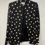 Kasper A.S.L Polka Dot Black White NWT Designer Blazer Jacket Size 4 Photo 10