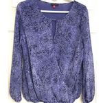 Vince Camuto  Keyhole Drapey Wrap Top Blouse Medium Work Shirt Photo 5