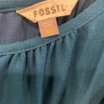 Fossil  ocean‎ blue green teal ruffle dress size XL Photo 1
