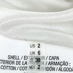 T Tahari Maylin White Lined Sleeveless Exposed Back Zipper Dress, Size 2 Photo 4