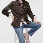 J.Crew The Downtown green field jacket size small Photo 1