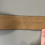 Michael Kors Pebbled Brown Leather Belt Size Medium Photo 8