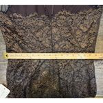 Adrianna Papell  Women's Foil Floral Lace Halter Dress Size 14 Sexy Cocktail Photo 12