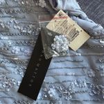 Aidan Mattox Blue Sequin Beaded Cap Sleeve Embellished Cocktail Dress NWT | 0 Photo 12