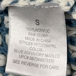 Pink republic  Knitted Cardigan Sweater‎ Womens Sz S Blue White Open Front Chunky Photo 10