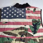 Denim & Supply Ralph Lauren  Distressed Flag Camo Vest Jacket M Military Vintage Photo 7