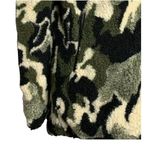 Anthropologie Womens Love Tree Fleece Sherpa Camo Print Pea Coat Jacket Size S Photo 2