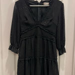 Altar'd State  Black Dress Long Sleeve Photo 0