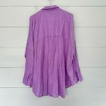 American Eagle  Women’s Small Purple LagenLook Flowy Button Down Blouse Top Photo 4