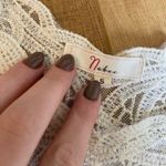 Nabee  Crochet Lace White Retro Crop Tank Top Size small Photo 1