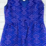 Maeve - ANTHROPOLOGIE Blue Purple Averie Jacquard Aztec Fit & Flare Dress Size 2 Photo 3