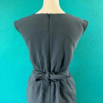 Brooks Brothers Brooks Bothers Blue Gray Crew Neck Belted Sheath Dress Career Office Wool 2P Photo 3